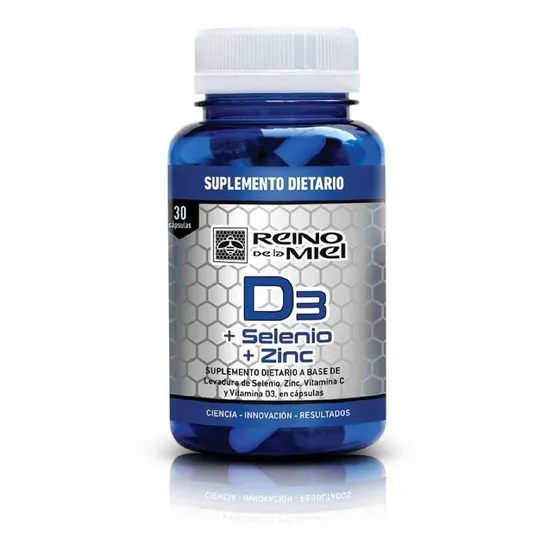 D3 + Selenio + Zinc + Vit C | Reino De La Miel | X30 Cáps
