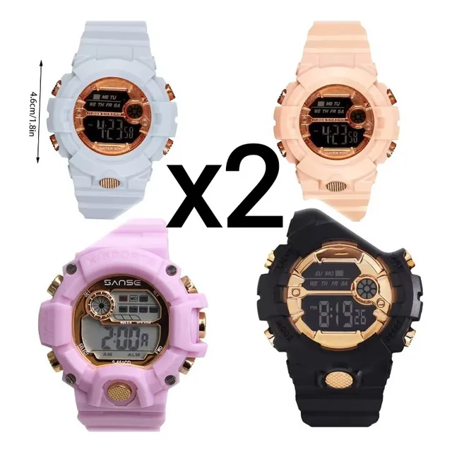 Reloj Colores Sport Varias Marcas Dorado Dama M Mayor Detal
