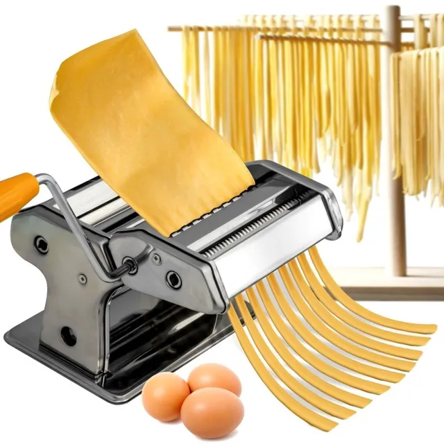 Maquina De Fideos Tallarin Cinta Fabrica Pastas Estira Masa Acero Inoxidable Sobadora Pastas Caseras + Soporte Mesa