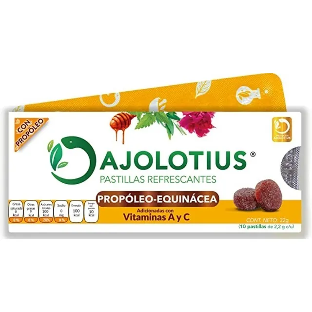 Pastillas Refrescantes Propoleo Equinacea Ajolotius C/10