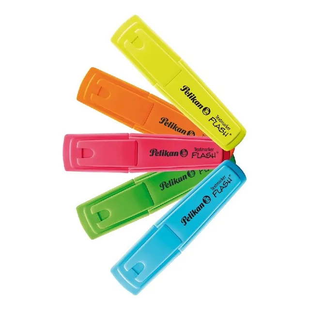 Marcador Resaltador Pelikan Set 5 Colores Florecente Surtido