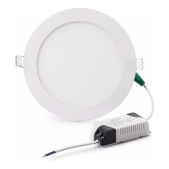 Lámpara Panel Led 6w Redondo De Incrustar Luz Blanca