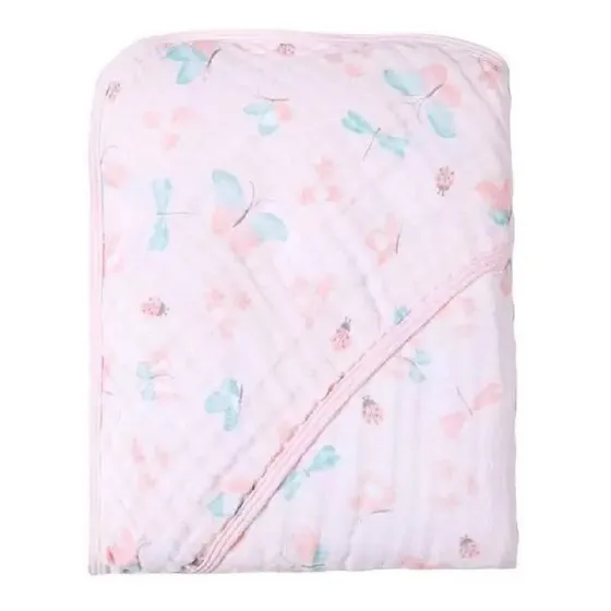 Toalha De Banho Soft C/capuz Tecido De Fralda Menina