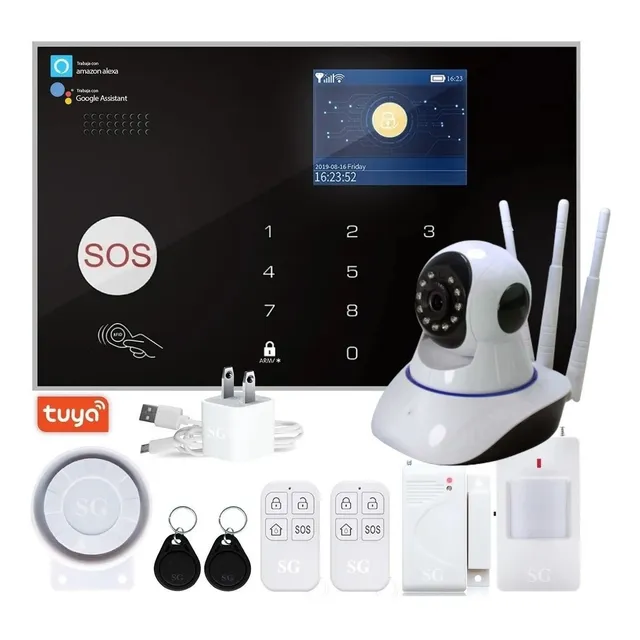 Alarma De Casa Wifi Gsm Camara Ip Wifi P2p App Tuya Smar