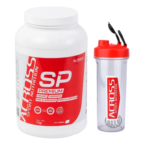 Suplemento Proteina En Polvo 1kg Across Y Shaker Mezclador