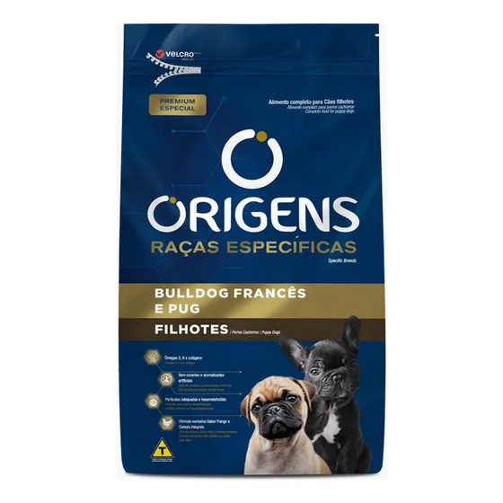 Ração Origens Para Bulldog Francês E Pug Filhotes 1 Kg