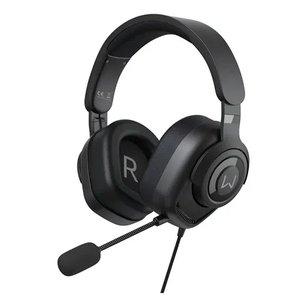 Headset Gamer Warrior Huginn Mic P3 3,5mm Ps5 Xbox Pc 50mm Cor Preto