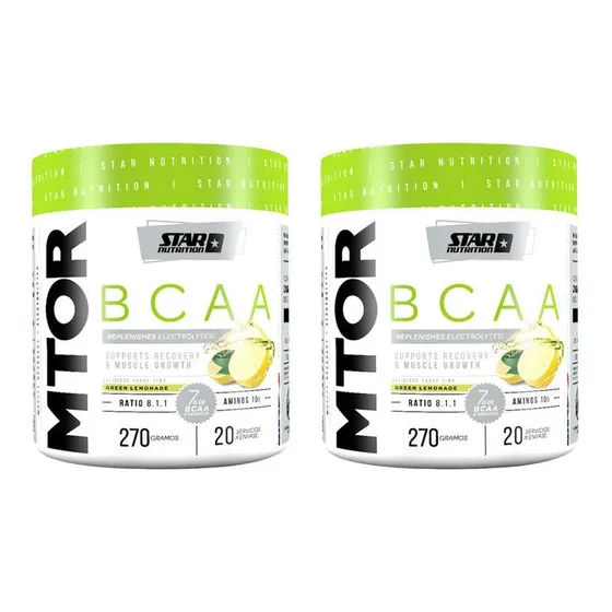 Bcaa Mtor 8.1.1 Star Nutrition Glutamina Elect 270 Gr X 2 Un