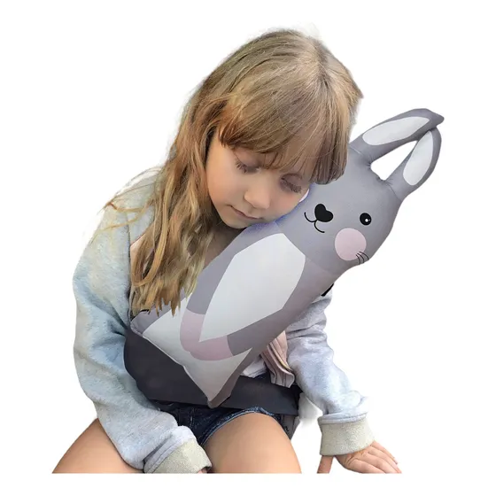 Almohadón Protector Para Cinturón De Seguridad Auto Niños Color Conejo