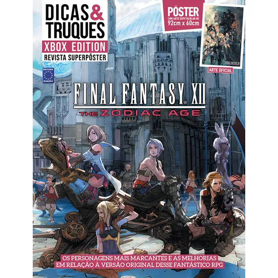 FFXII: The Zodiac Age - Superpôster Dicas e Truques Xbox Edition, de Editora Europa. Editorial Editora Europa Ltda., capa mole em português, 2021