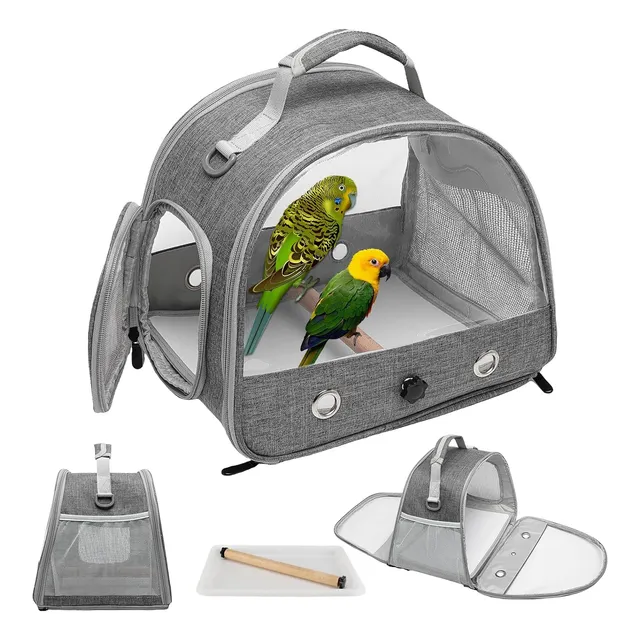 Mochila Porta Para Pájaro Loro Transportín Para Papagayo