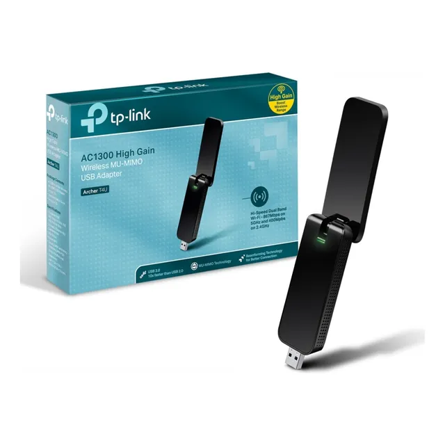 Placa de red TP-Link T4U WLAN USB 1.2GB/s