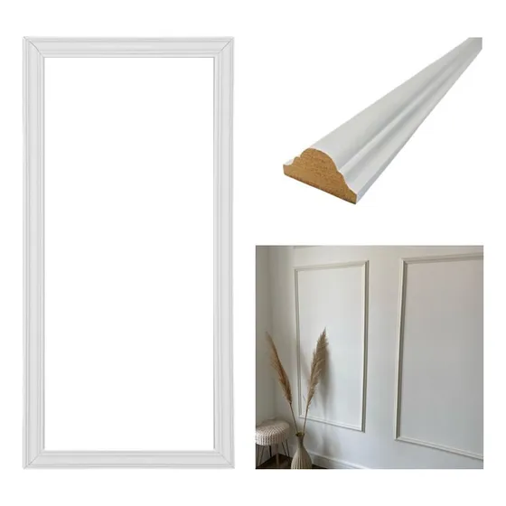 Kit C/10 Barras Rodameio Moldura Boiserie 