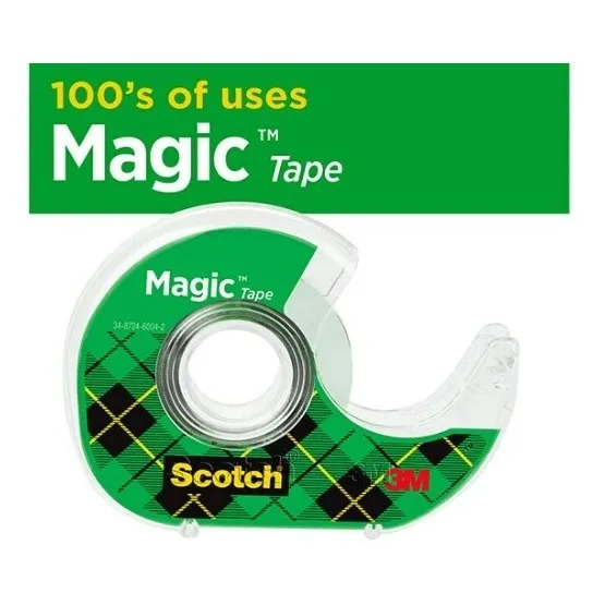 3m Scotch Cinta Magic Tape 122 En 3/4