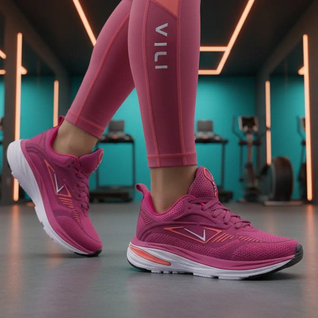 Tênis Feminino Olimp Vili Fusion Academia Caminhada Treino Rosa-escuro 40 Br Tênis Feminino Olimp Vili Fusion Academia Caminhada Treino Rosa-escuro 40 Br