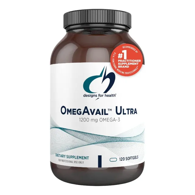 Omega 3 1200 Mg Ultra Designs For Health 120 Cápsulas Sin Sabor