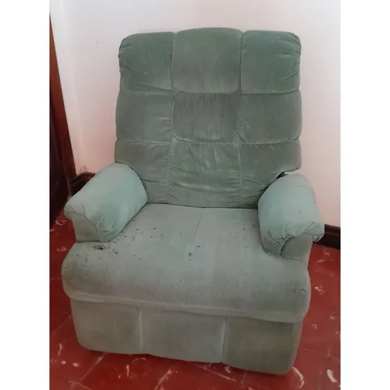 Sillon Poltrona En Terciopelo - Reclinable - Butaca  Mueble 