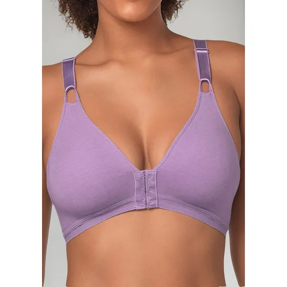 Kit 2 Sutiã Demillus Cotton Fecho Frontal Sem Bojo Olimpo