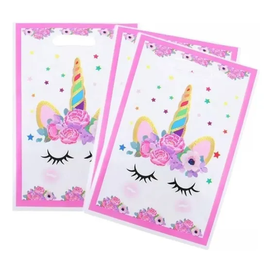 Bolsa Para Dulces Unicornio 10 Unidades 