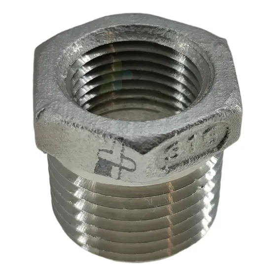 Conexión Reducción Bushing De 1/2 A 3/8 Acero Inoxidable 316