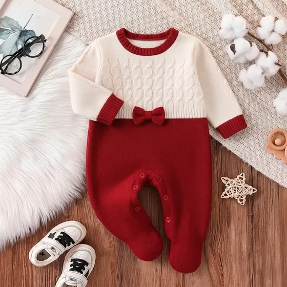 Macacão Tricô Bebê Menina Luxo Maternidade Rn