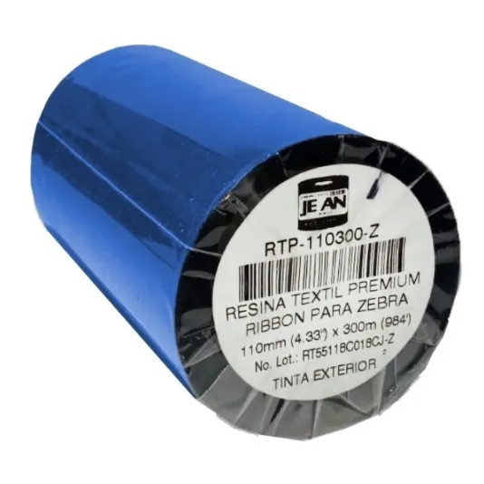 Ribbon Resina Textil 110x300mts Máquinas Impresoras 