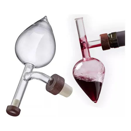 Aireador De Vinos Oxigenador Vidrio Decantador Gota Cristal, Decantador Vino