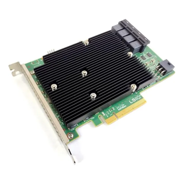 Tarjeta De Controlador Lógico Lsi I 16port Sas X8 3 Caja De