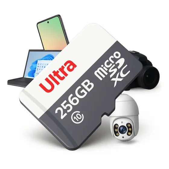 Cartão de Memória Micro SD KATELUO 256 GB Classe 10 para Câmeras e Drones