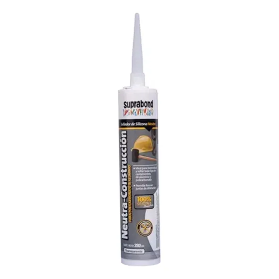Sellador Silicona Suprabond Neutra Construcción 280ml