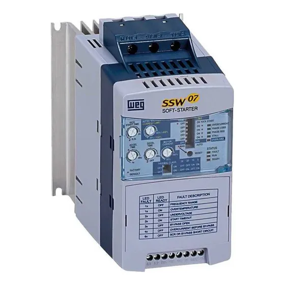 Softstarter Weg Ssw07 24a 220-575v Ip00 - Proteção Eficiente