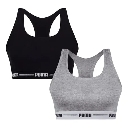 Kit 2 Top Academia Puma Treino Fitness Esportivo Algodão