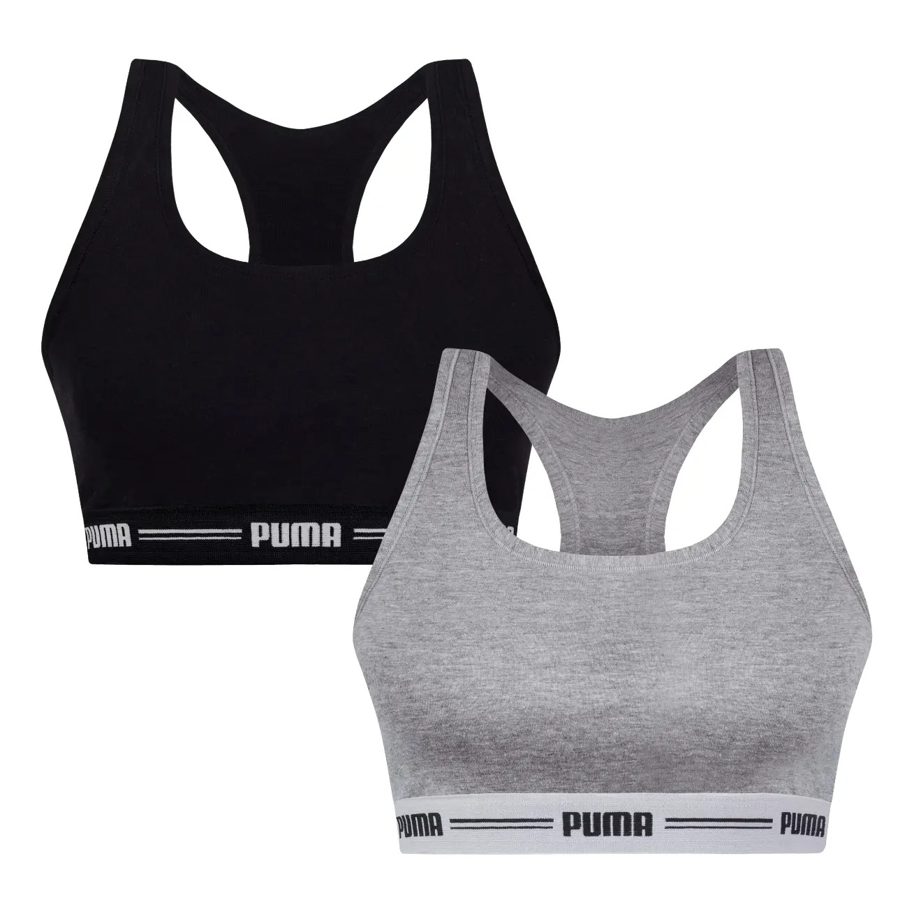 Kit 2 Top Academia Puma Treino Fitness Esportivo Algodão Kit 2 Top Academia Puma Treino Fitness Esportivo Algodão