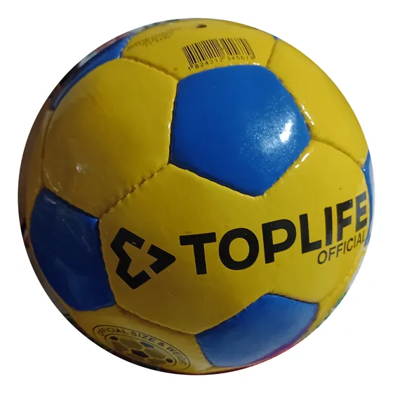 Pelota De Futbol N 5 Toplife Azul Y Amarilla Boca