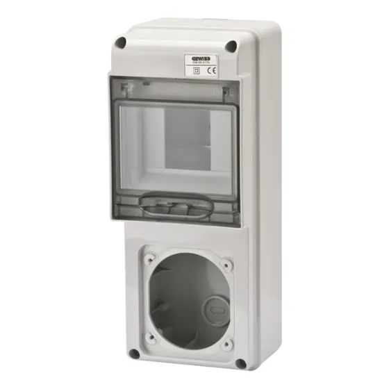 Cuadro Din P/5 Mód. Din + 1 Toma Industrial 16a