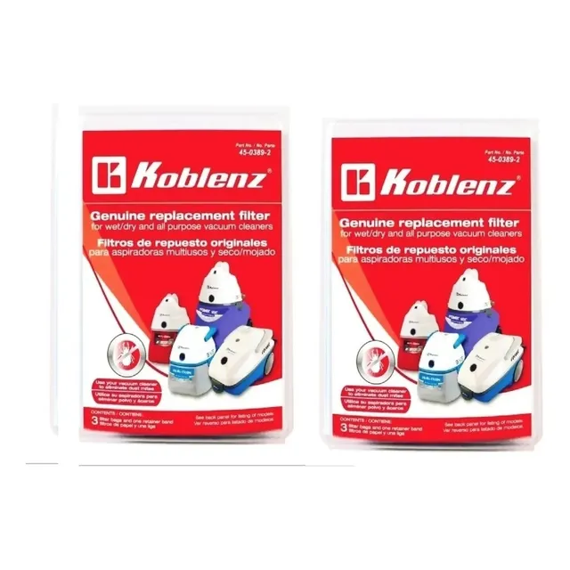 2 Filtros De Repuesto Koblenz 45-0389-2 Aspiradora