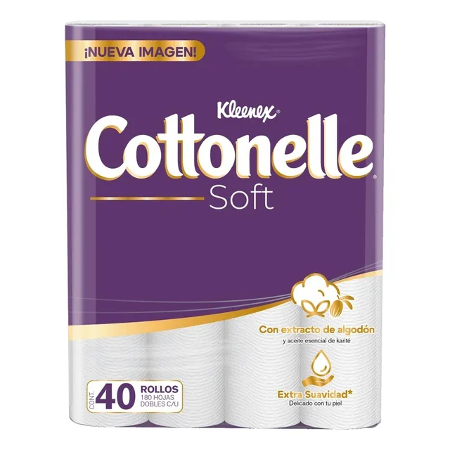 Papel Higiénico Kleenex Cottonelle Soft 40 Rollos
