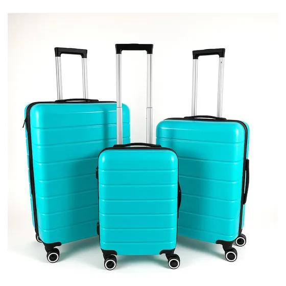 Set X3 Valijas De Viaje Rígidas Polipropileno 20 , 24  Y 28  Turquesa Denver
