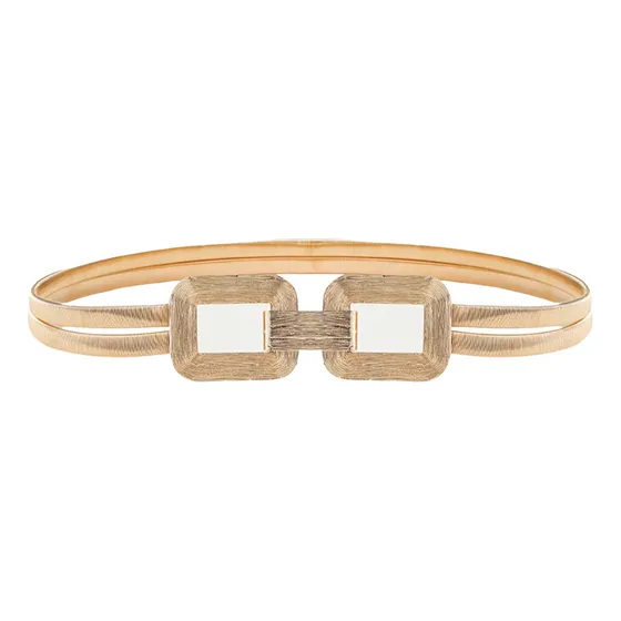 Cinturón Correa Elástica Celile Para Mujer - Dorado