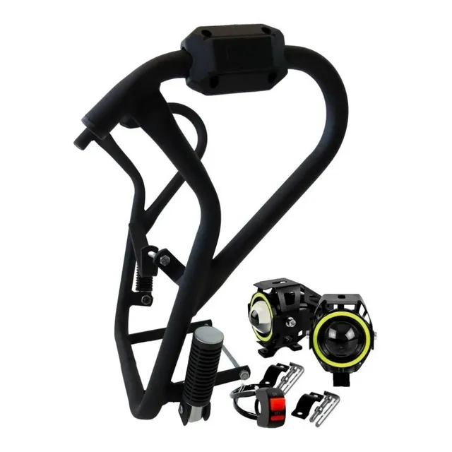 Protetor Carenagem Motor Cb 300r Cb 300 Com Farol Milha Led
