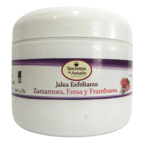 Jalea Exfoliante Zarzamora Fresa Y Frambuesa 4 Oz - Suave