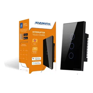 Interruptor Inteligente Nova Digital 3 Teclas Zigbee Interruptor Inteligente Nova Digital 3 Teclas Zigbee