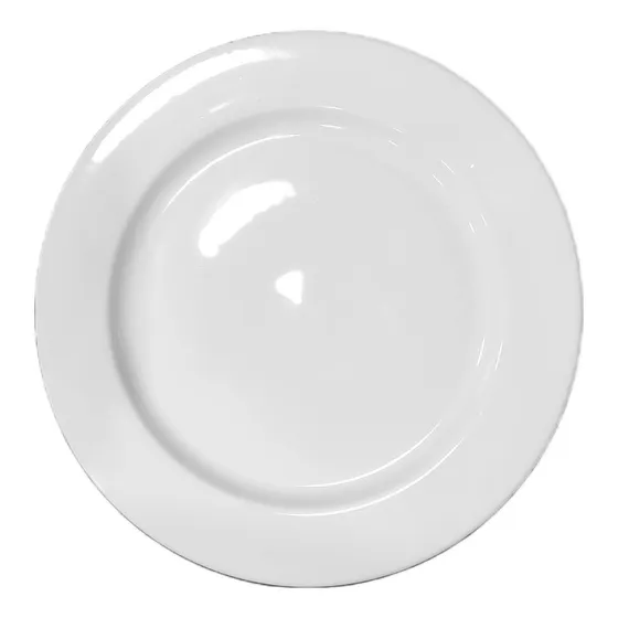 Plato Fuente 31 Cm Ala Ancha Tsuji Porcelana Blanca X1 Uni.