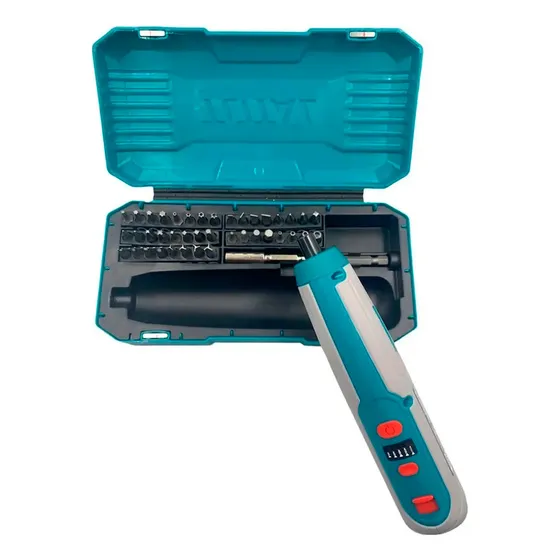 Atornillador Inalámbrico 4v + 40 Accesorios Total