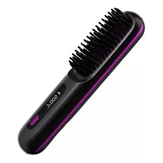 Wa Para Escova De Cabelo Pente Sem Fio Fast Heating Usb