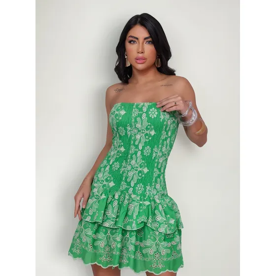 Vestido Tomara Que Caia Laise Algodão Dia Dos Namorados Mini