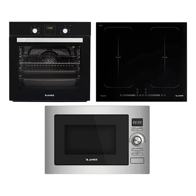 Combo James Anafe Inducción,  Horno Y Microondas De Empotrar