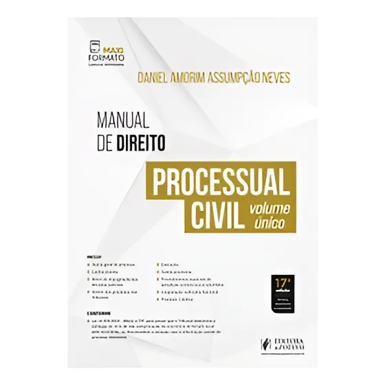 Manual De Direito Processual Civil - Volume Único (2025)