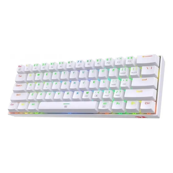 Redragon Dragonborn 60% Rgb Blanco Switches Brown