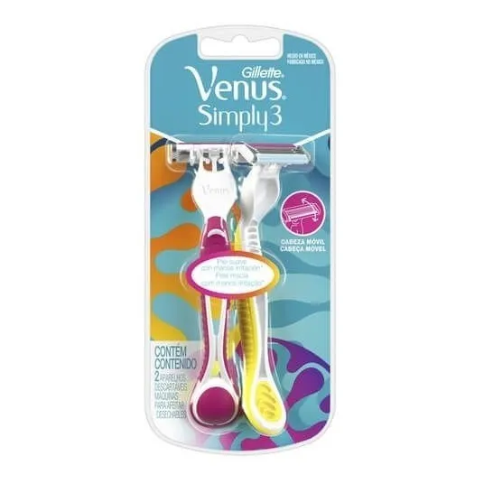 Gillette Venus Simply  X 2 (3 Hojas)